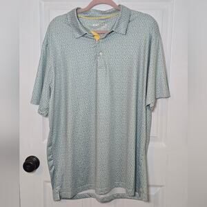 Maelreg Mint Green Performance Polo Shirt Short Sleeve Casual Men’s XL